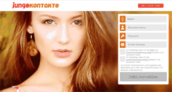 Desktop Screenshot of jungekontakte.com
