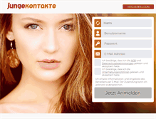 Tablet Screenshot of jungekontakte.com